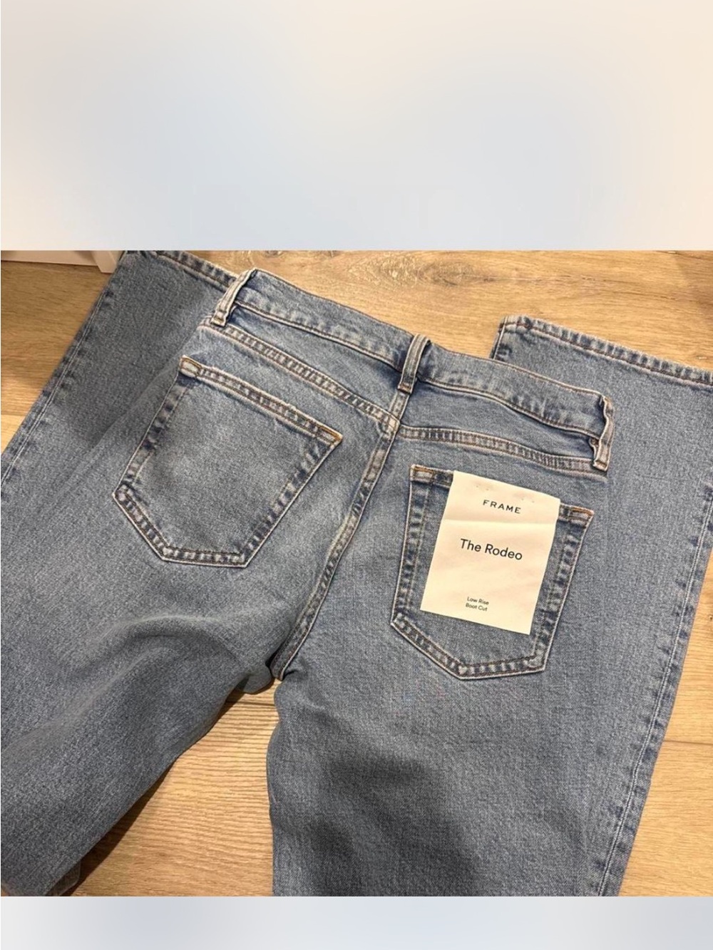 Frame The Rodeo Low Rise Denim in color Spirit - Picture 5 of 5